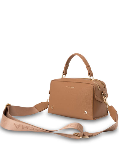 Mocha Sienna Stud Boxy Crossbody - Tan | Mocha Australia