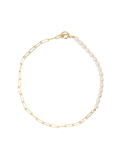 Mocha Saskia Pearl Necklace- Gold | Mocha Australia