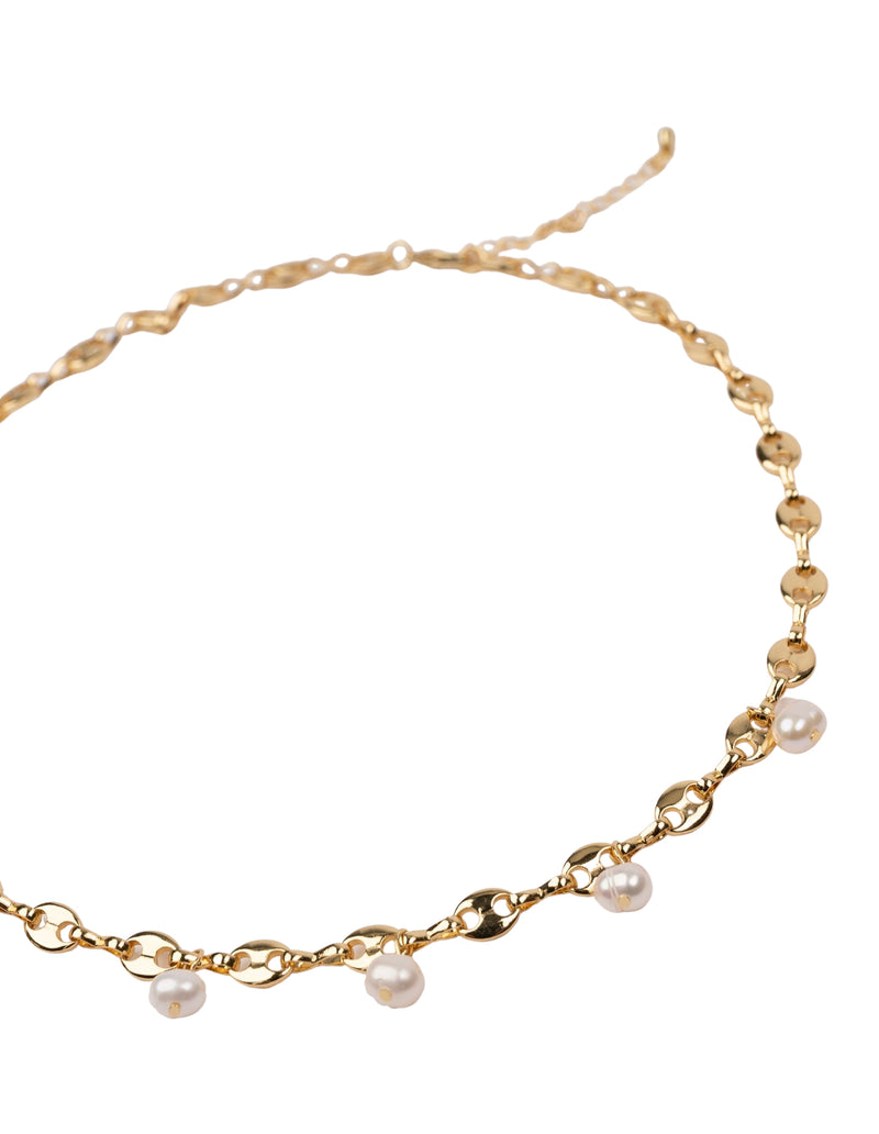 Mocha Ariella Pearl Necklace- Gold | Mocha Australia