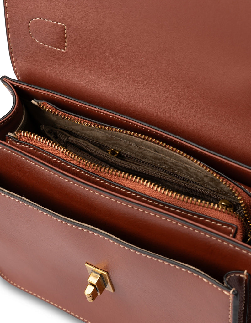 Mocha On the Go Leather Handbag - Tan | Mocha Australia
