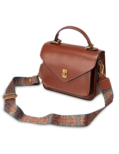 Mocha On the Go Leather Handbag - Tan | Mocha Australia