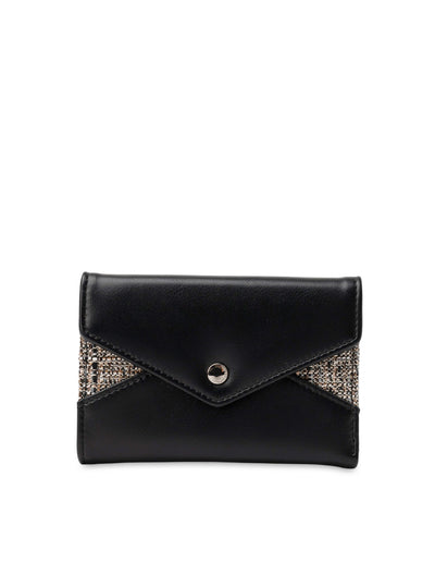 Mocha Missy Jacquard Wallet- Black | Mocha Australia