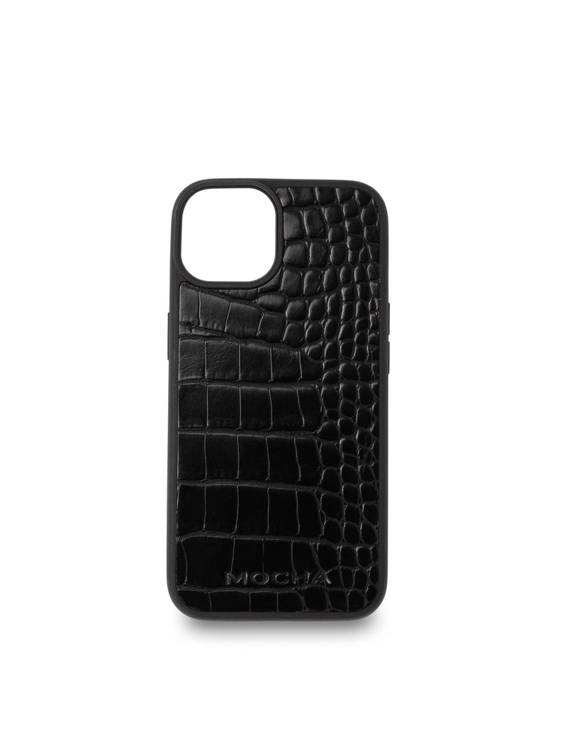 Mocha Go To Croc Hard Case iPhone 14- Black | Mocha Australia