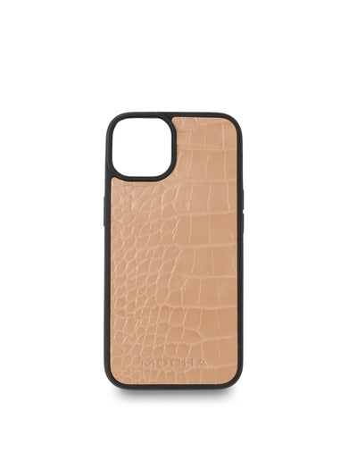 Mocha Go To Croc Hard Case iPhone 14- Taupe | Mocha Australia