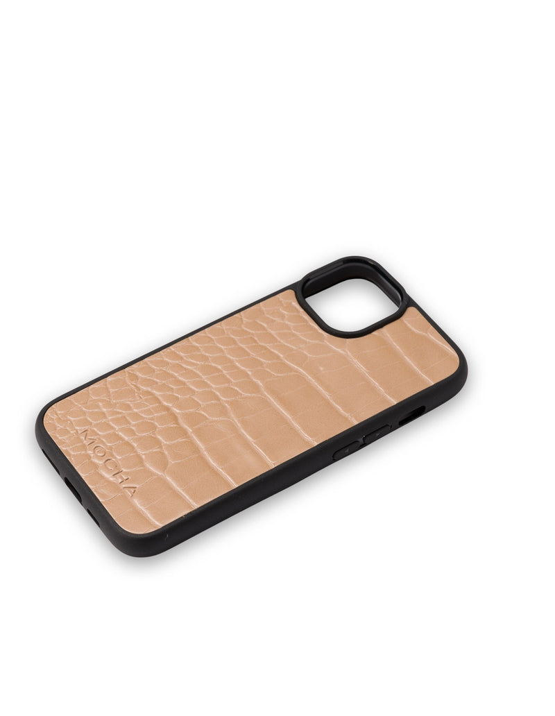 Mocha Go To Croc Hard Case iPhone 14- Taupe | Mocha Australia
