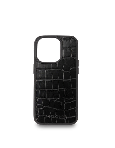 Mocha Go To Croc Hard Case iPhone 14 Pro- Black | Mocha Australia