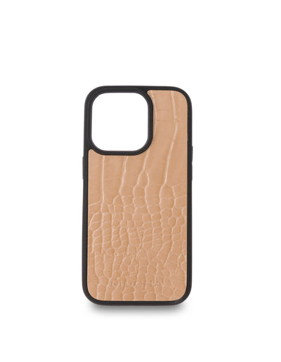 Mocha Go To Croc Hard Case iPhone 14 Pro- Taupe | Mocha Australia