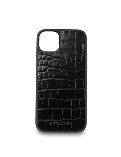 Mocha Go To Croc Hard Case iPhone 14 Plus- Black | Mocha Australia