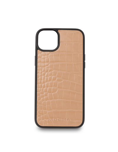 Mocha Go To Croc Hard Case iPhone 14 Plus- Taupe | Mocha Australia