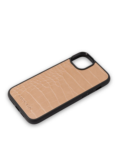 Mocha Go To Croc Hard Case iPhone 14 Plus- Taupe | Mocha Australia