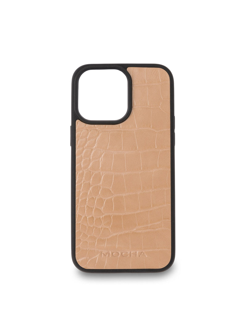 Mocha Go To Croc Hard Case iPhone 14 Pro Max- Taupe | Mocha Australia