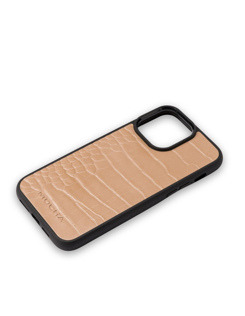 Mocha Go To Croc Hard Case iPhone 14 Pro Max- Taupe | Mocha Australia