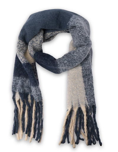 Mocha Big Block Scarf- Sky | Mocha Australia