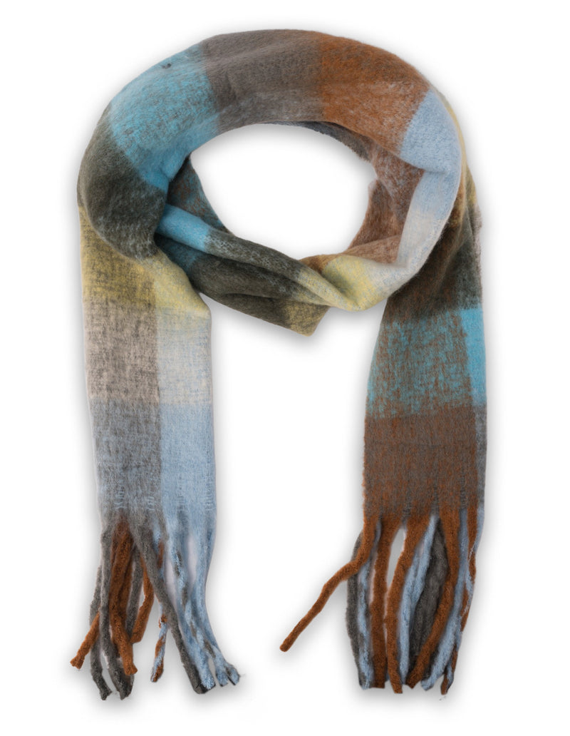 Mocha Multicolour Check Scarf- Multi | Mocha Australia