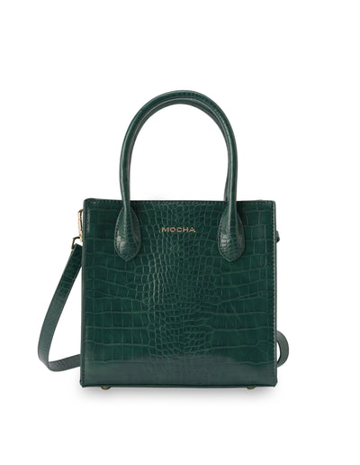 Mocha Go To Croc Small Tote- Green | Mocha Australia