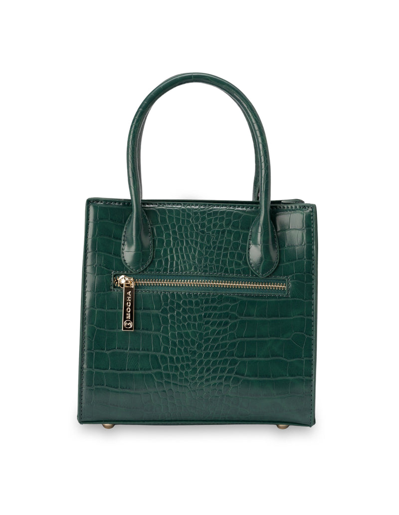 Mocha Go To Croc Small Tote- Green | Mocha Australia