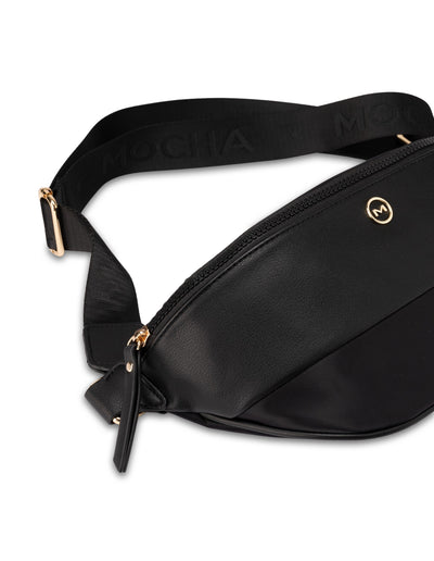 Mocha Ebby Bum Bag- Black/Gold | Mocha Australia