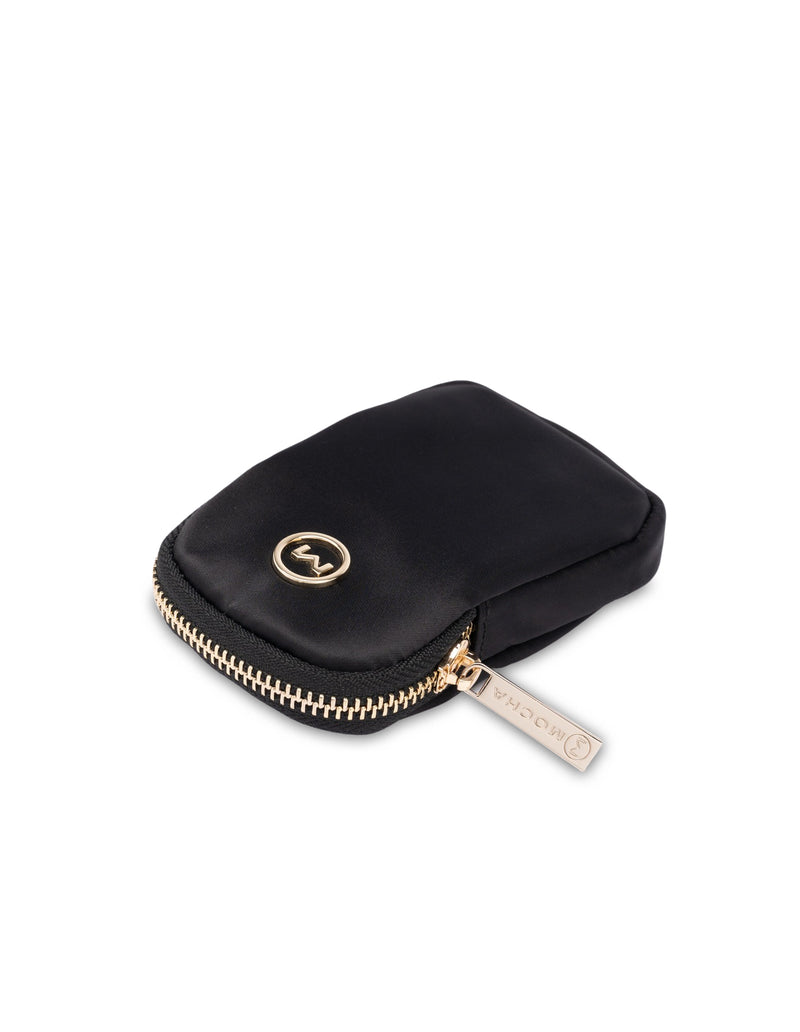 Mocha Ebby Mini Pouch- Black/ Gold | Mocha Australia