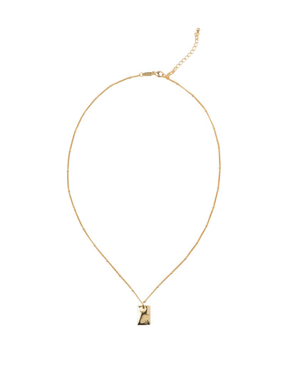 Elly Lou May Flower Necklace - Gold | Mocha Australia