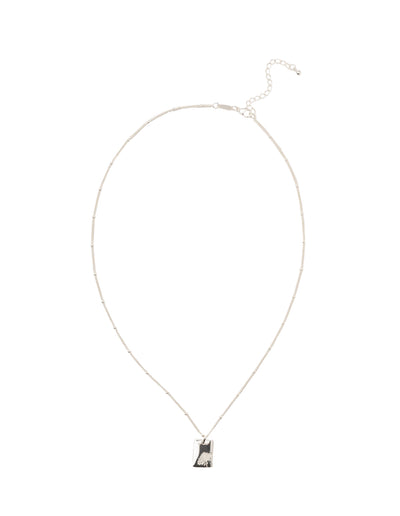 Elly Lou May Flower Necklace - Silver | Mocha Australia