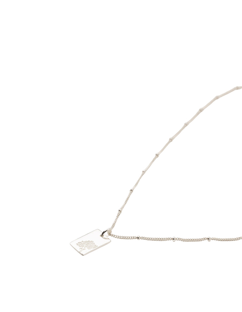 Elly Lou May Flower Necklace - Silver | Mocha Australia