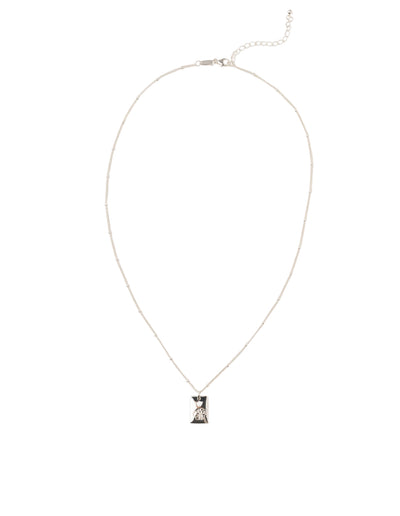 Elly Lou August Flower Necklace - Silver | Mocha Australia