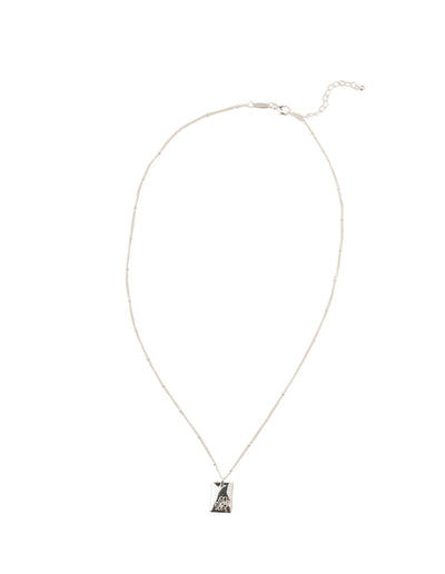 Elly Lou October Flower Necklace - Silver | Mocha Australia