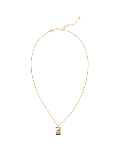 Elly Lou November Flower Necklace - Gold | Mocha Australia