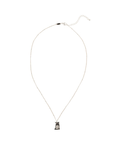 Elly Lou November Flower Necklace - Silver | Mocha Australia