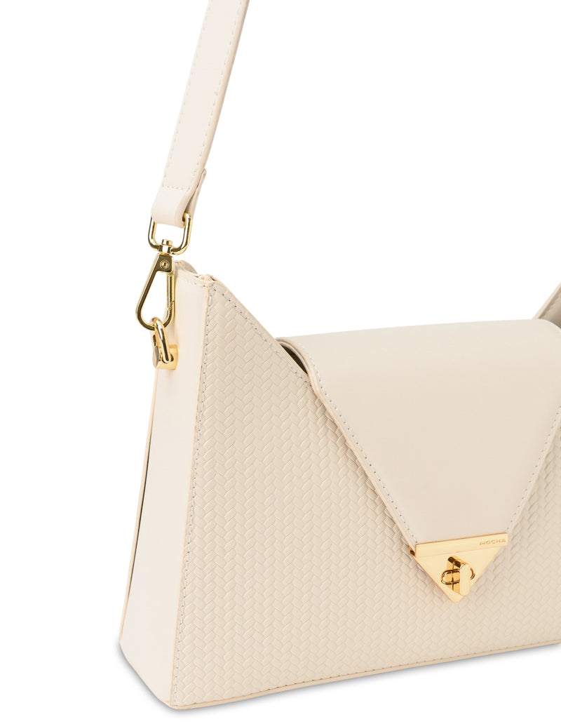 Mocha Tessa Shoulder Bag - Cream | Mocha Australia