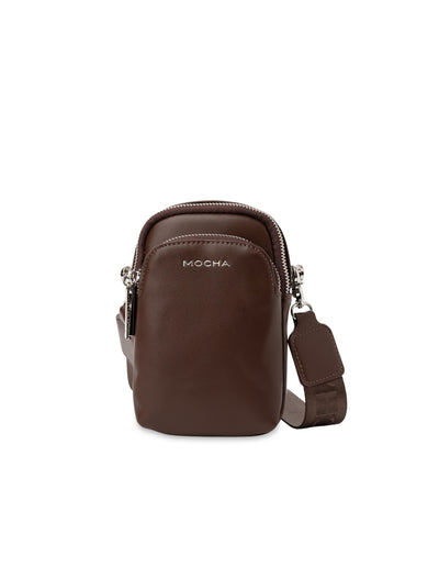 Mocha Medina Phone Crossbody Bag- Chocolate | Mocha Australia