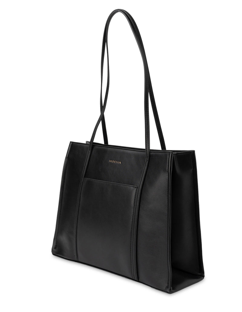 Mocha Stella Tote Bag - Black