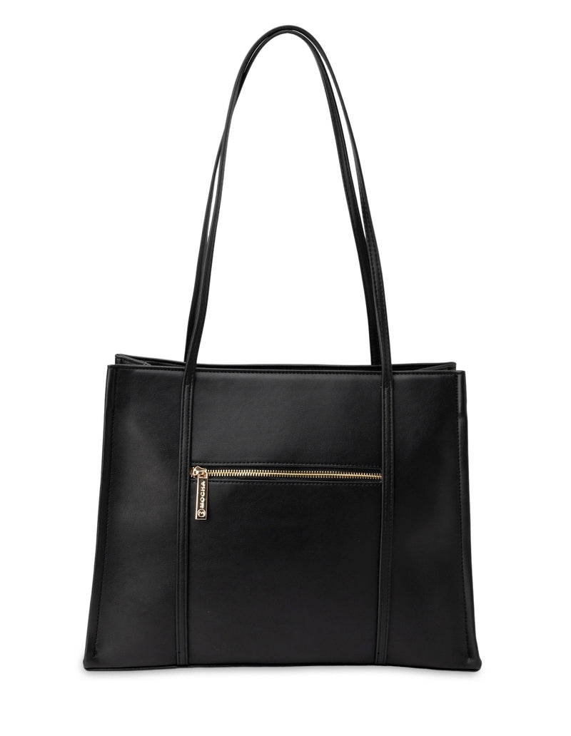 Mocha Stella Tote Bag - Black