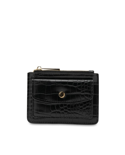 Mocha Go to Croc Coin Card Holder- Black | Mocha Australia