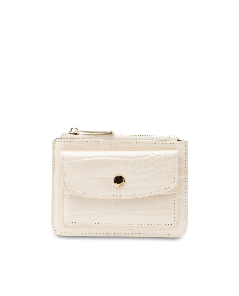 Mocha Go to Croc Coin Card Holder- Cream | Mocha Australia