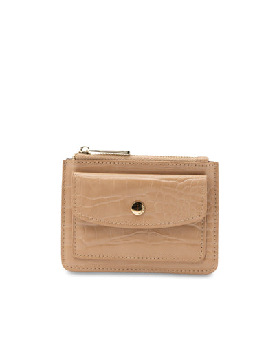 Mocha Go to Croc Coin Card Holder- Tan | Mocha Australia