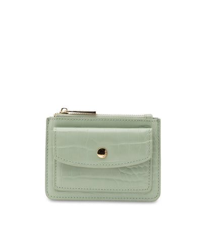 Mocha Go to Croc Coin Card Holder- Mint | Mocha Australia