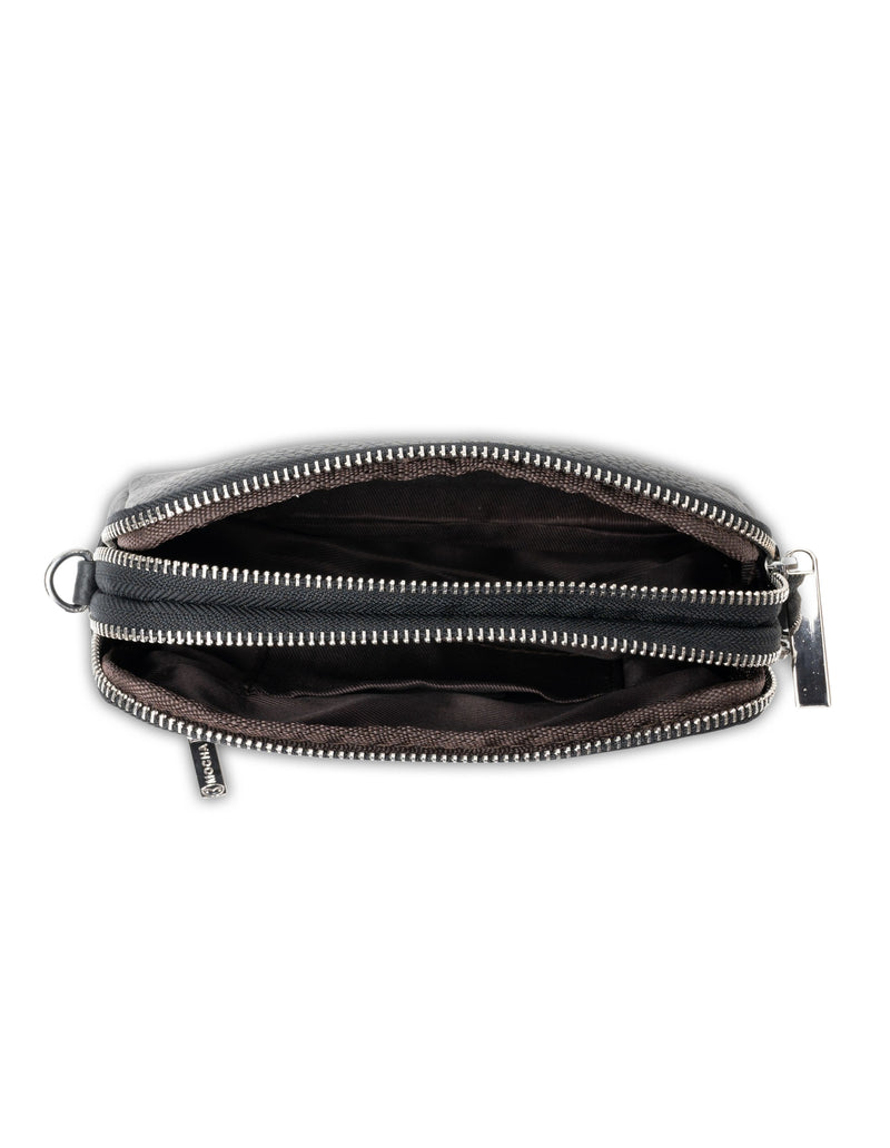 Mocha Aubrey Leather Clutch- Black | Mocha Australia