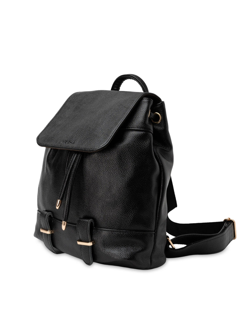 Mocha Genevieve Leather Backpack- Black | Mocha Australia