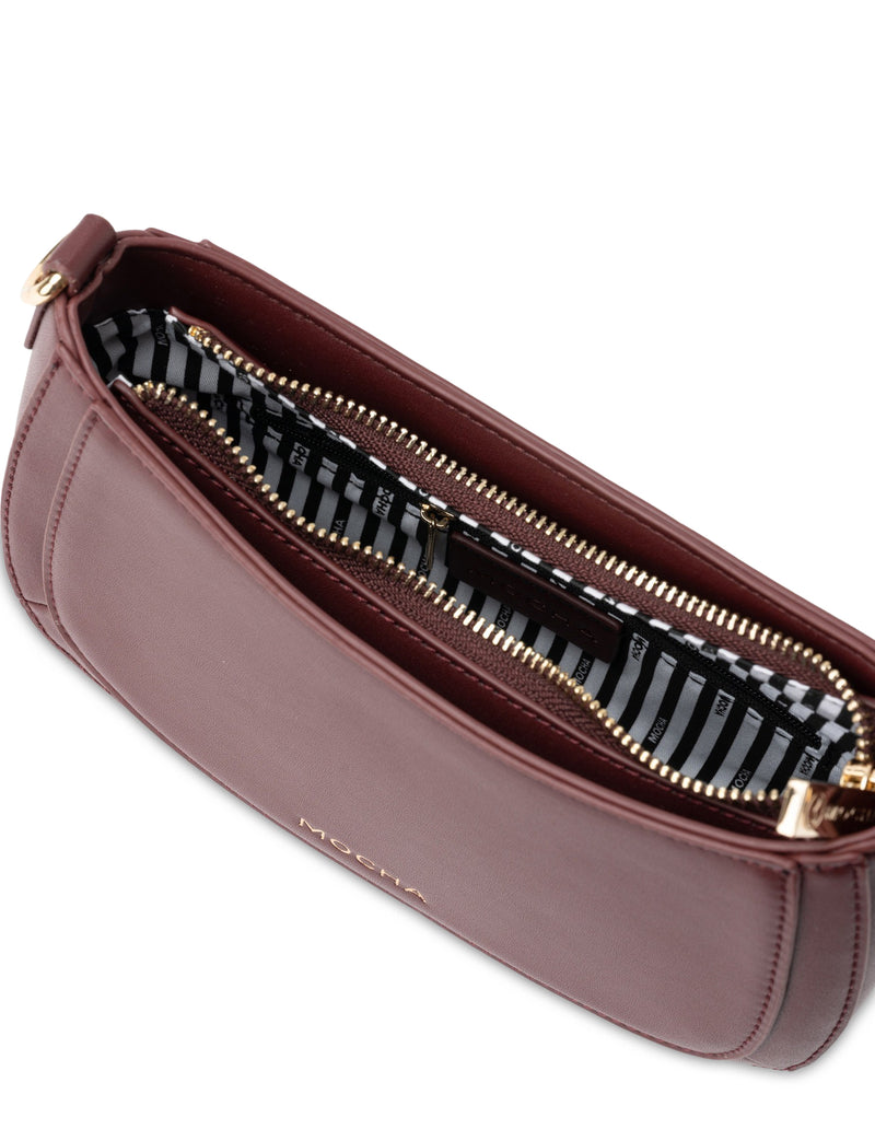 Mocha Avery Shoulder Bag - Burgundy | Mocha Australia