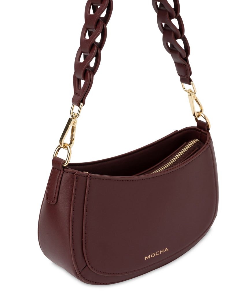 Mocha Avery Shoulder Bag - Burgundy | Mocha Australia