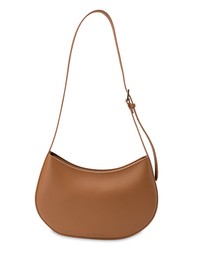 Mocha Eliana Leather Shoulder Bag- Tan | Mocha Australia