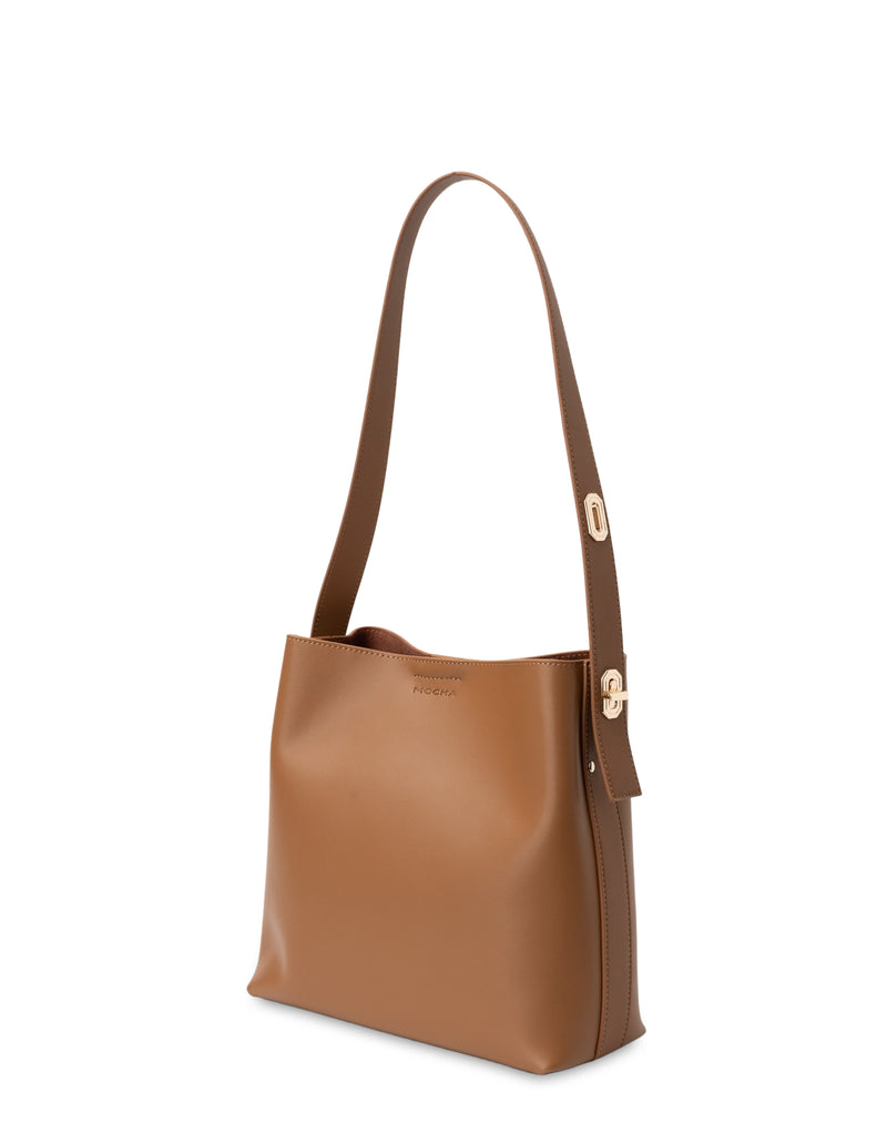 Mocha Robyn Leather Tote Bag- Tan | Mocha Australia