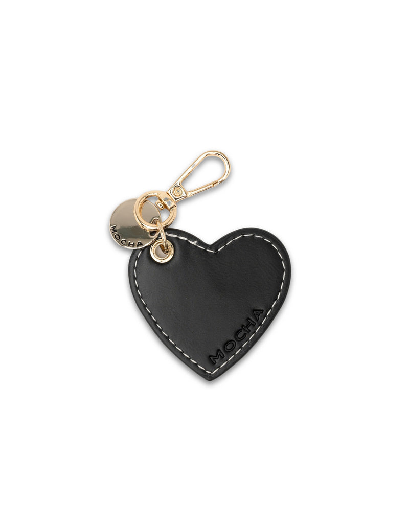 Mocha Carla Heart Keyring - Black | Mocha Australia