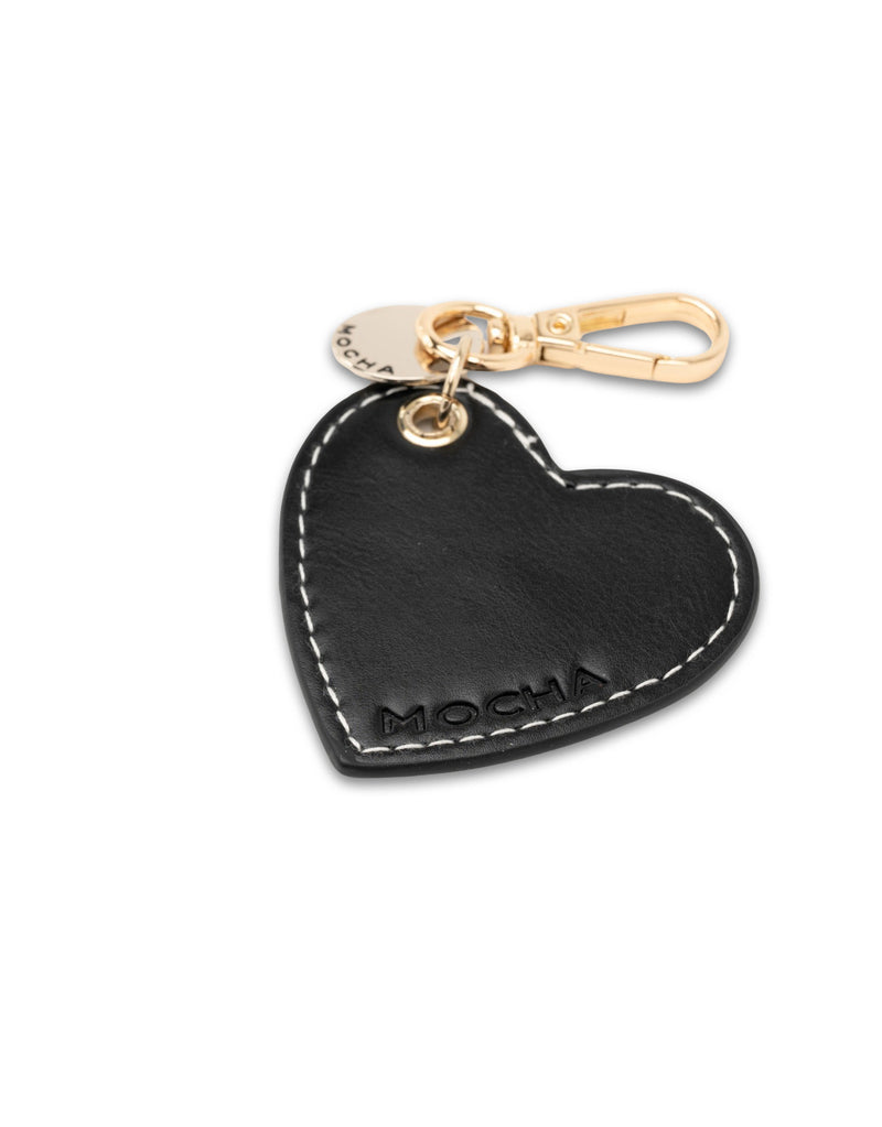 Mocha Carla Heart Keyring - Black | Mocha Australia