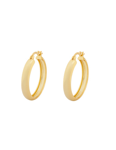 Elly Lou Forever Hoop Earring- Gold | Mocha Australia