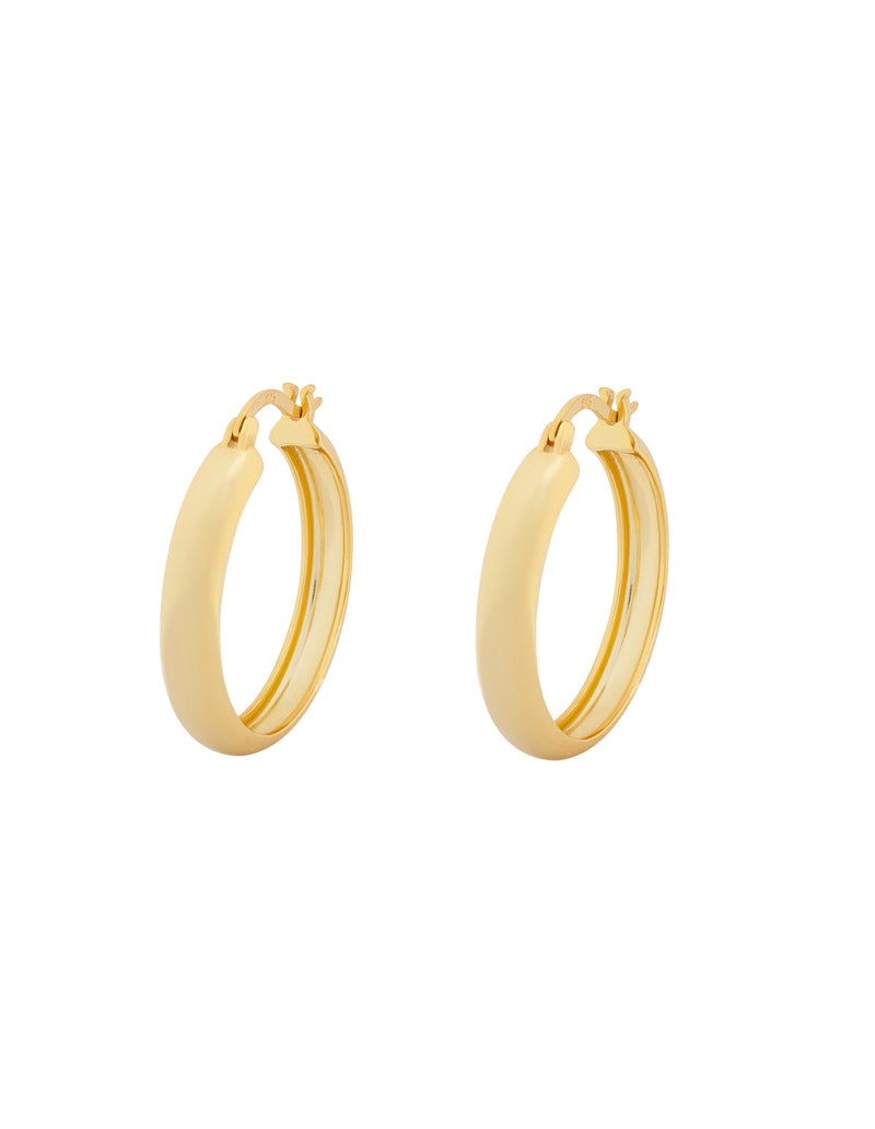 Elly Lou Forever Hoop Earring- Gold | Mocha Australia