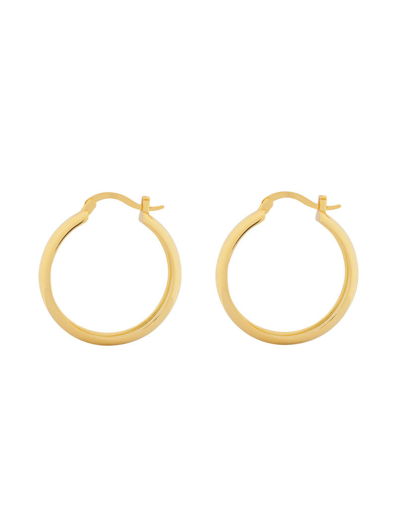 Elly Lou Forever Hoop Earring- Gold | Mocha Australia