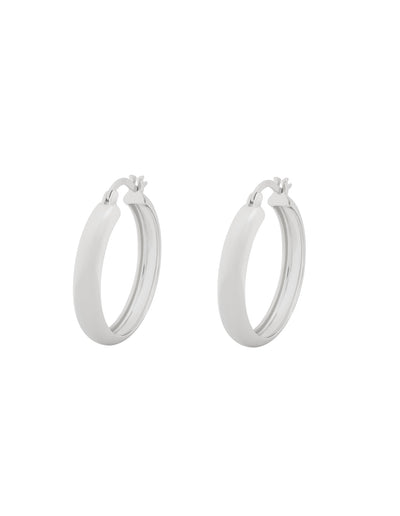 Elly Lou Forever Hoop Earring- Silver | Mocha Australia