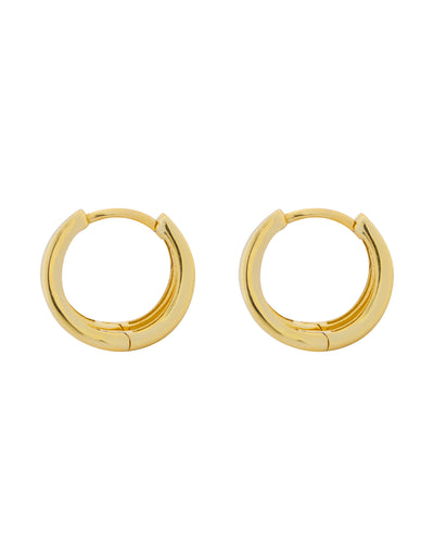 Elly Lou Double Loop Huggie Earring- Gold | Mocha Australia
